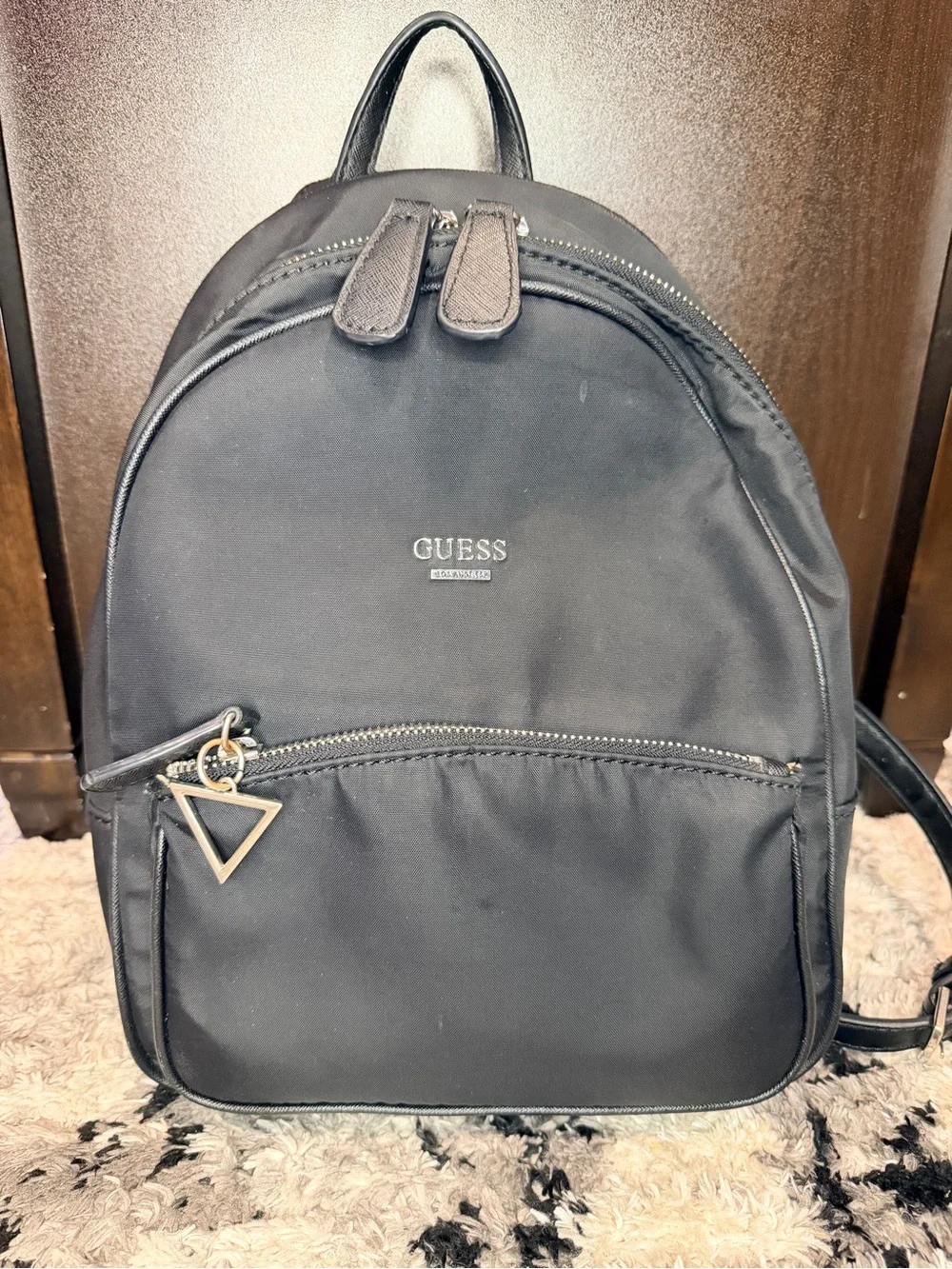 guess nylon mini backpack Womens Eco Gemma Black Ideal for off Rylan Small Backpack, Created for